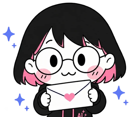 封筒を差し出すちびりこ